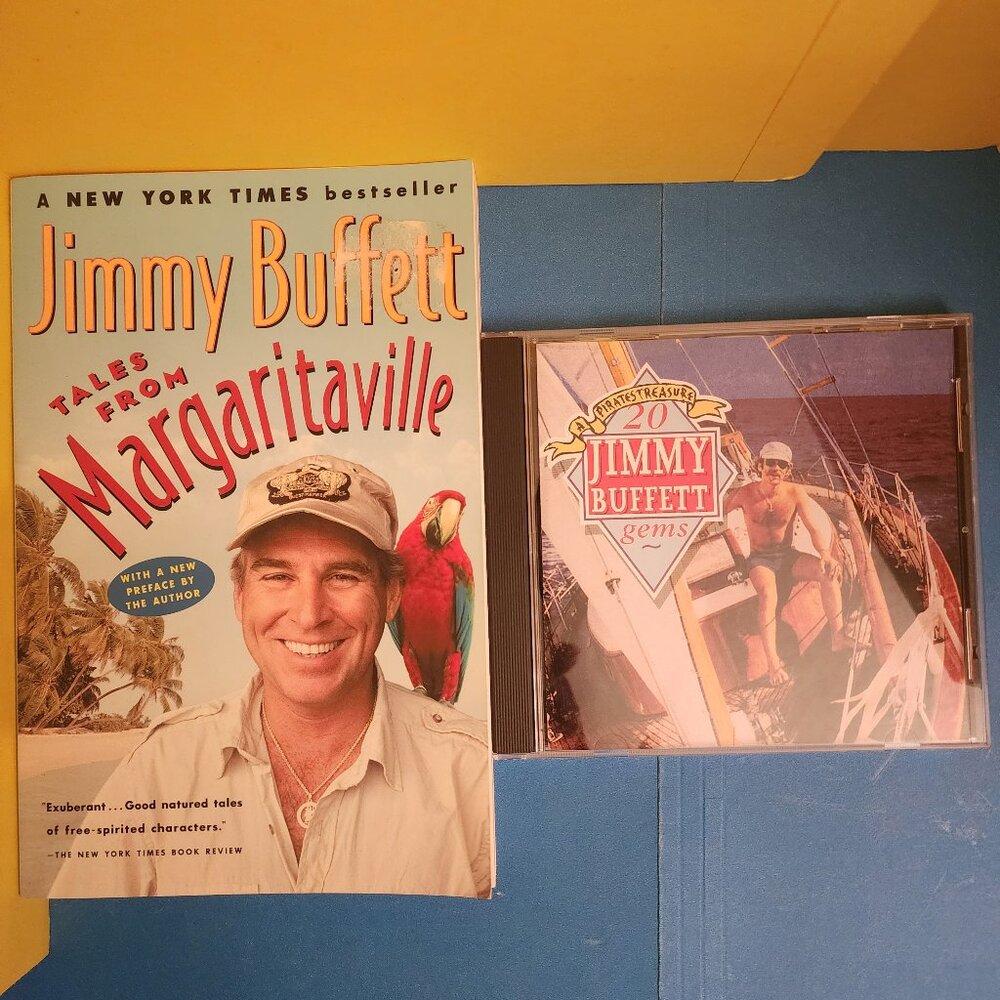 Jimmy Buffett CD + Book :A Pirates Treasure 20 Jimmy Buffett Gems Import AUS